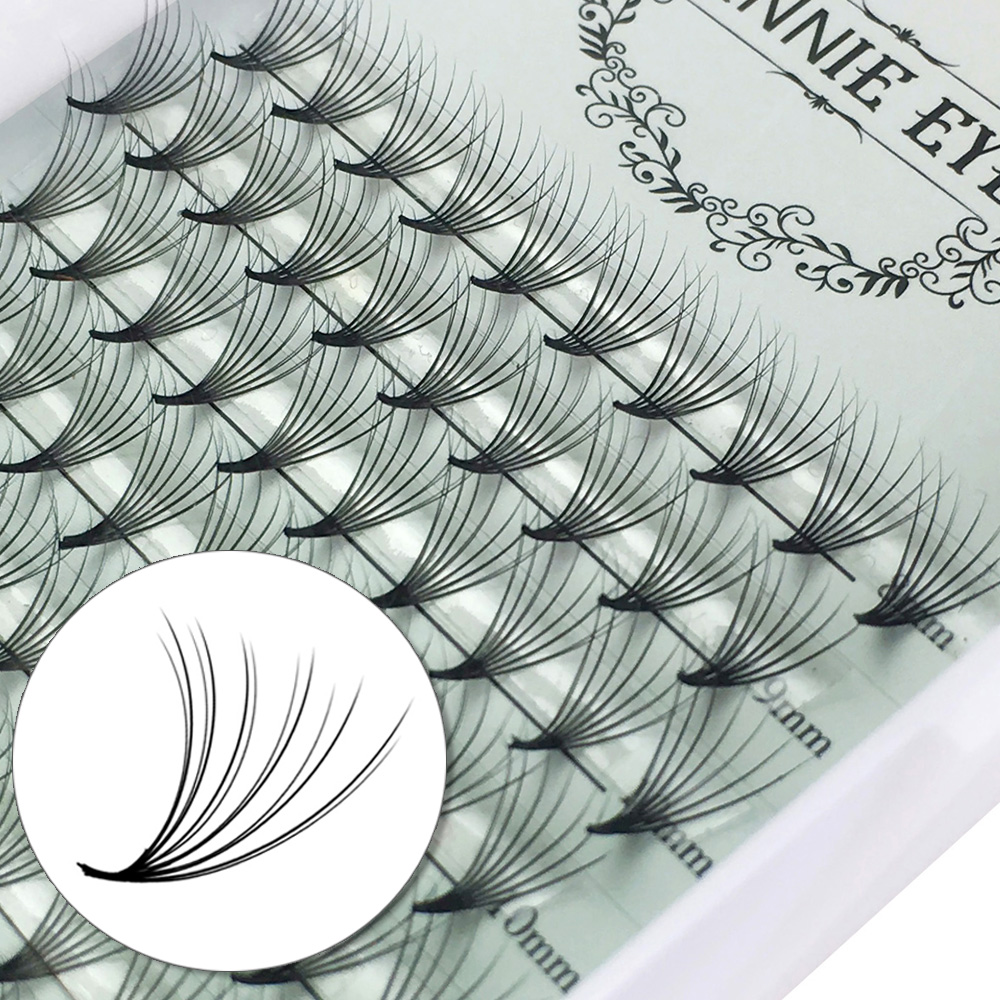 Eyelash Extension Volume Cat Eye - 新しいカメリアプレメイドボリュームファン 10D/12D/14D/16D プロメイド ロシア製ボリュームファン まつげエクステ 既製束