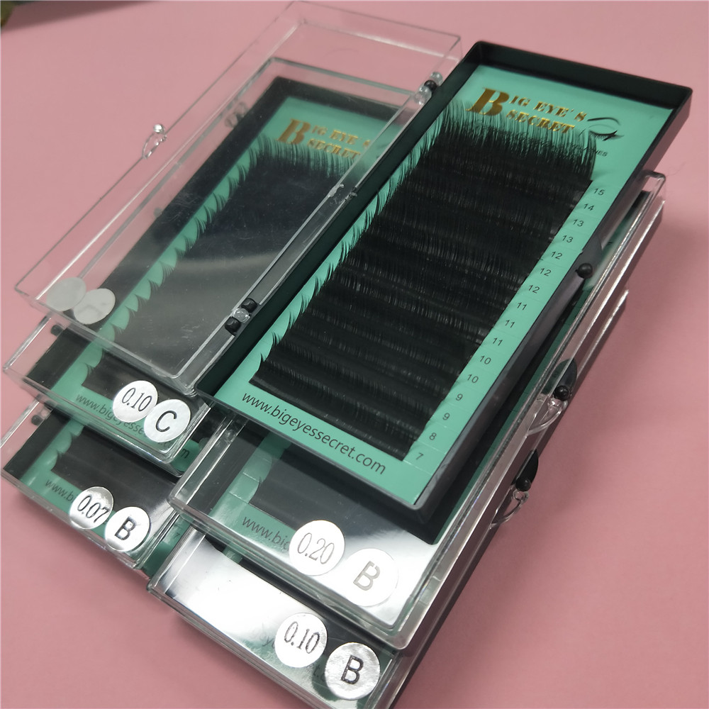 Eyelash Extension For Big Eyes - プロモーション価格まつげエクステンション厚さカール J B C D ソフトシルク韓国個別まつげナチュラルソフトつけまつげ