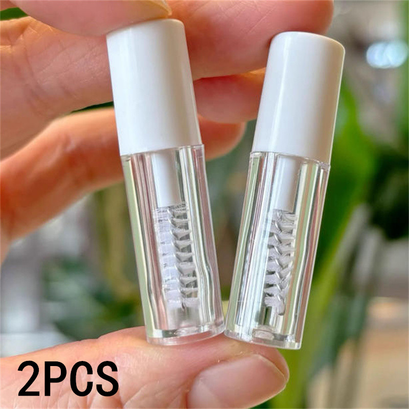 Eyelash Extension Double Lash - 1/2 個 1.5 ミリリットル防水スタイリングジェルラッシュブラシまつげレインコートマスカラまつげ接着剤まつげエクステンション用尖ったマスカラ