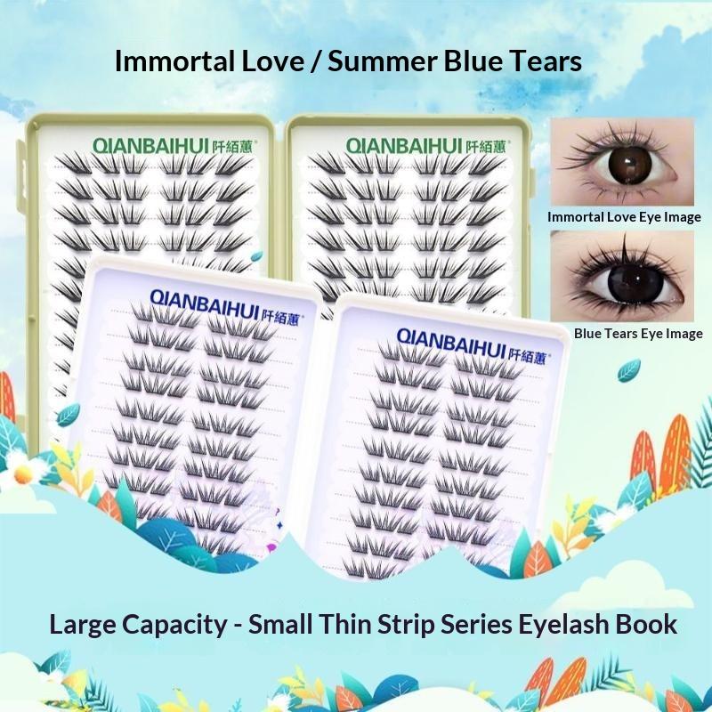 Eyelash Extension Fox Eye - フォックスアイマンガクラスターラッシュ ふわふわ濃密テーパード個別まつげエクステ 大容量目元を大きく見せるメイクアップラッシュ