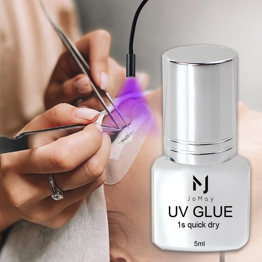 Eyelash Extension Uv - JOMAY 接着剤まつげエクステンション UV 接着剤速乾性 5 ミリリットルプロフェッショナルつけまつげ接着剤メイクアップツール