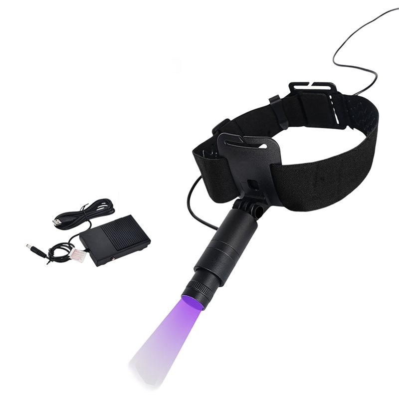 Eyelash Extension Uv - 新型スポットライトヘッドマウント式6Wまつげエクステネイルビューティー用フットペダル付き紫外線UV硬化ランプ