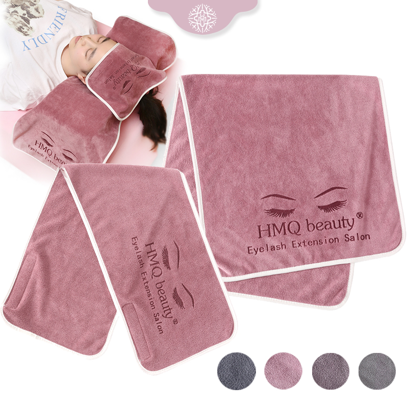 Eyelash Extension Double Lash - 再利用可能なまつげエクステンションサロントオルグラフトまつげ用ソフトターバンヘアキャップスパ枕タオルラッシュアクセサリーメイクアップツール