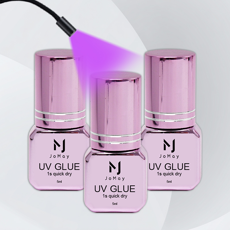 Eyelash Extension Uv - JOMAY 3 ボトル速乾性 UV まつげエクステンション接着剤スーパー接着剤個別まつげエクステンション用接着剤 5ML