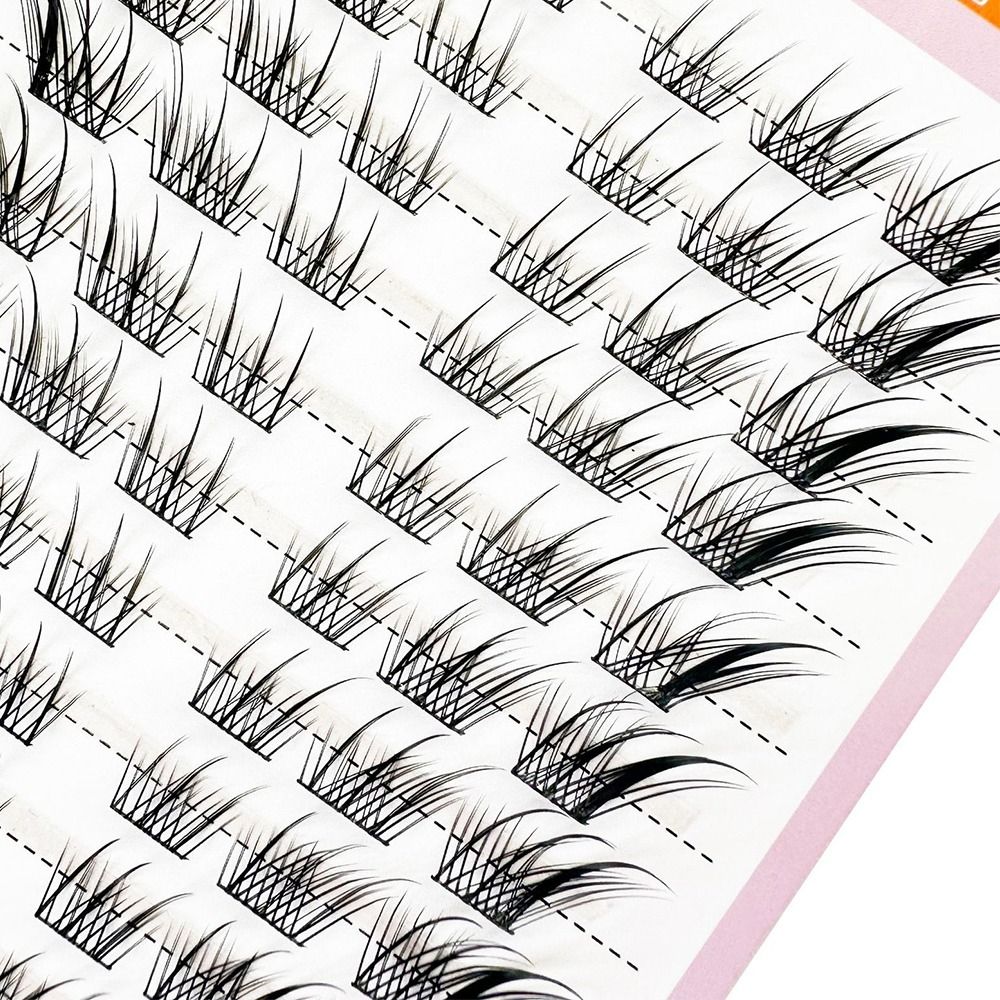 3D キャットアイクラスターまつげナチュラル DIY ラッシ - Eyelash Extension Fox Eye のレビューと価格