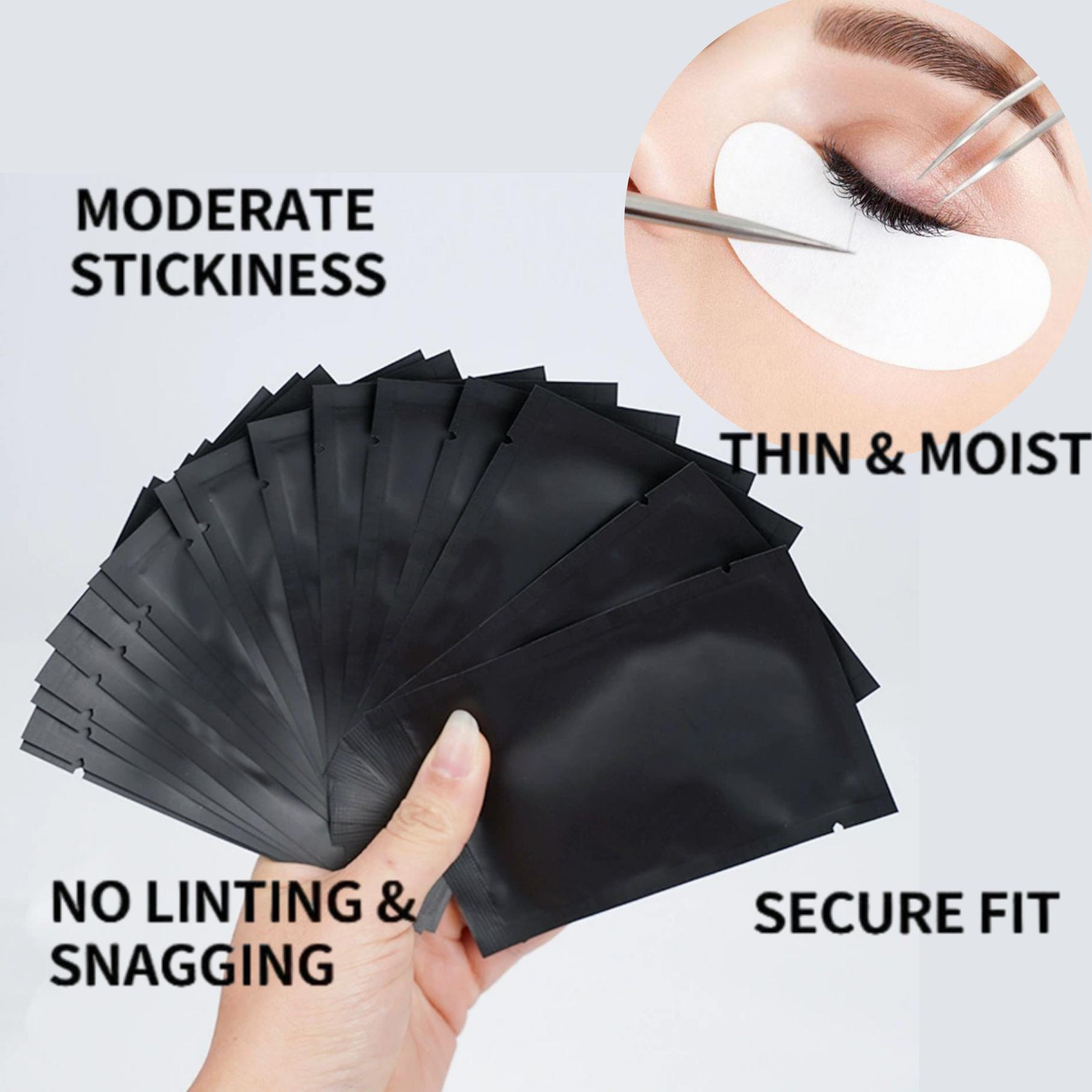 25/50 ペアパッド入り UV ブラックパッチまつげエクス - Eyelash Extension Uv のレビューと価格