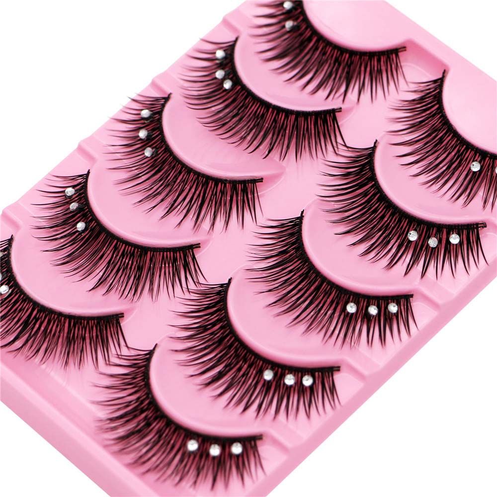 長持ちする光沢のあるラインストーングリッタースパンコールライ - Eyelash Extension For Big Eyes のレビューと価格