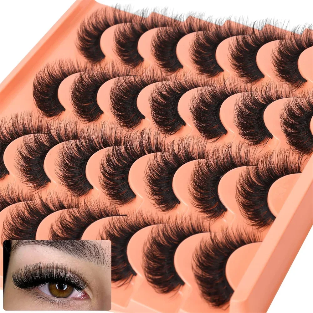 14ペア ナチュラルルック フェイクミンクつけまつげ キャッ - Eyelash Extension Volume Cat Eye のレビューと価格