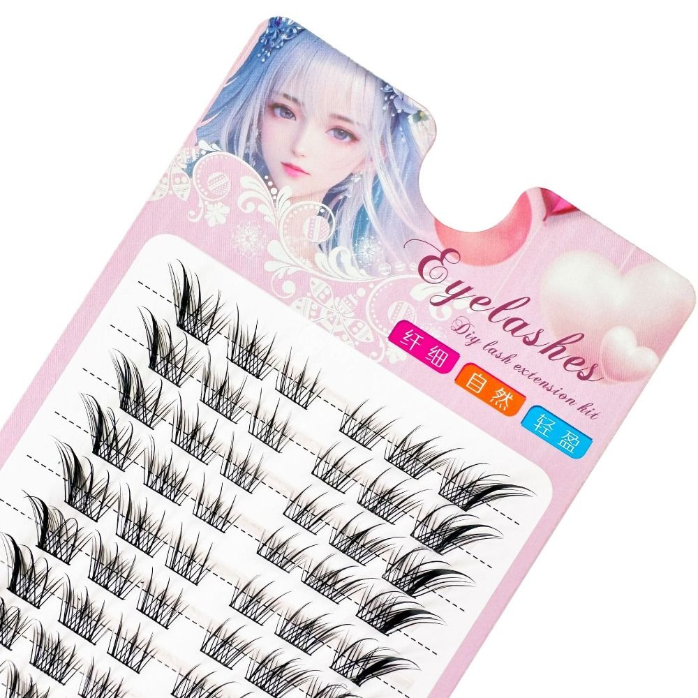 3Dキャットアイクラスターラッシュマンガフォックスナチュラル - Eyelash Extension Fox Eye のレビューと価格