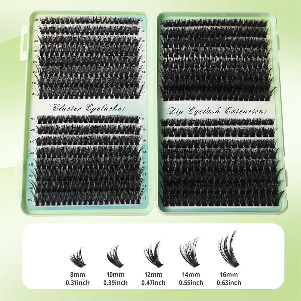 まつげクラスターDIYまつげエクステンションミックストレイ  - Eyelash Extension Volume Cat Eye のレビューと価格