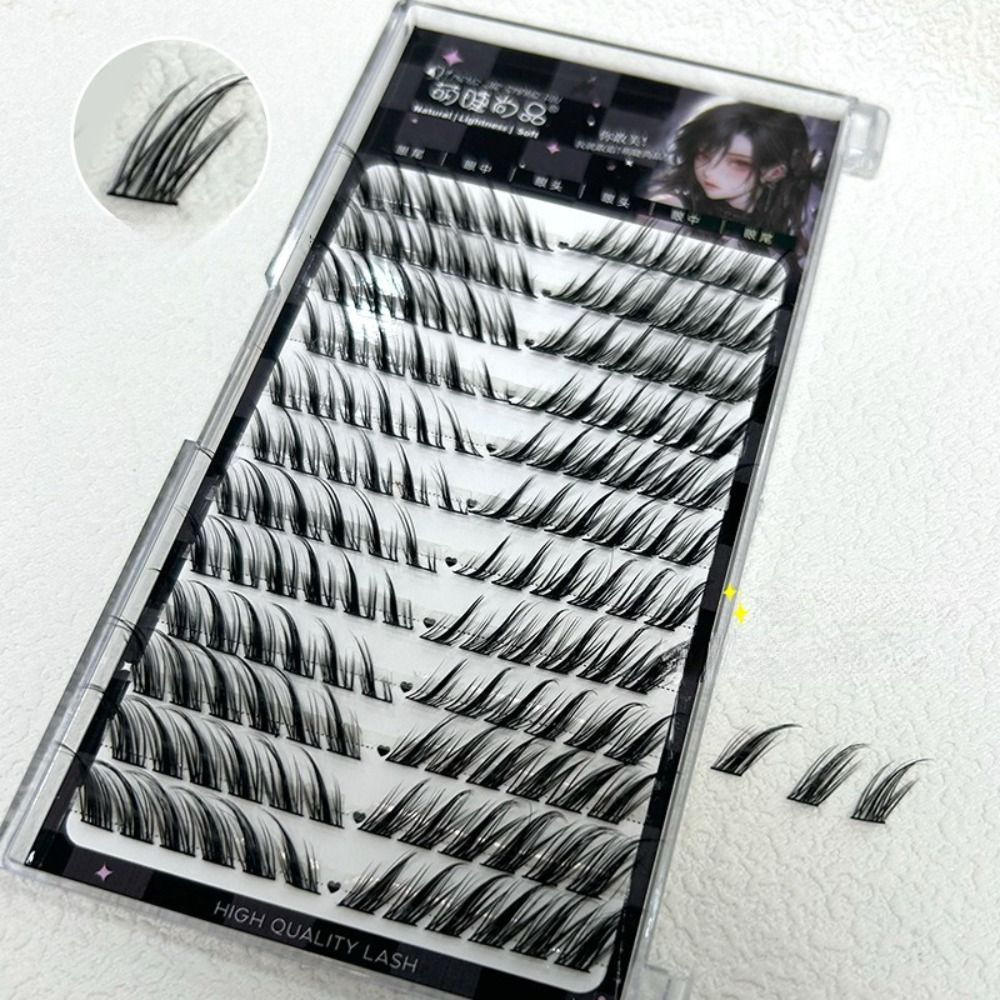 シングルフォックスつけまつげフォックスアイ効果ナチュラルセグ - Eyelash Extension Fox Eye のレビューと価格