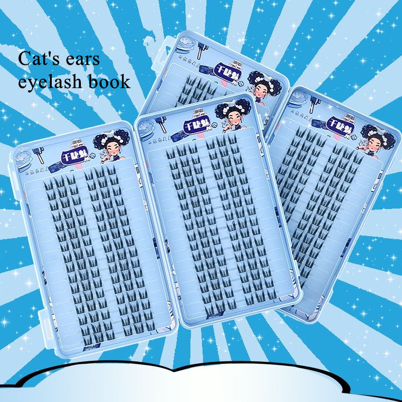 大容量マンガラッシュまつげブックナチュラル厚いロング再利用可 - Eyelash Extension For Big Eyes のレビューと価格