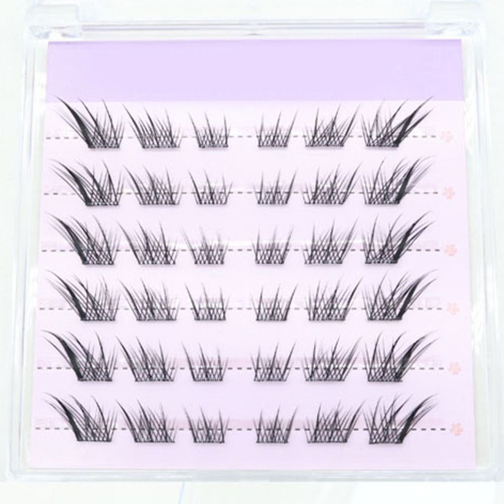 新しい3Dキャットアイ自己接着式まつげ、ウィスピーなマンガ風 - Eyelash Extension Fox Eye のレビューと価格