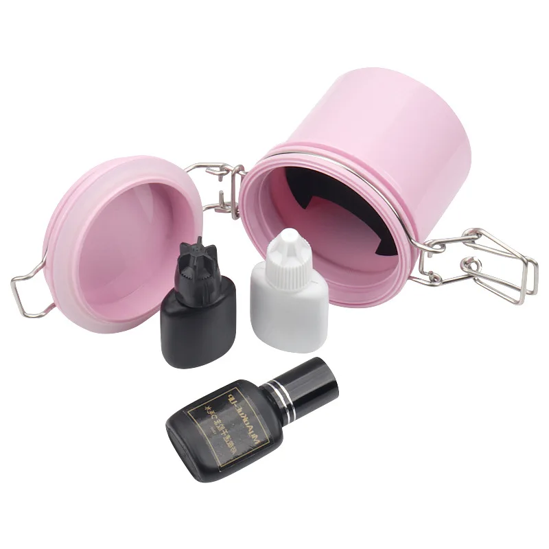 まつげエクステ用接着剤スタンド収納ジャー、まつげグラフト用女 - Eyelash Extension Double Lash のレビューと価格