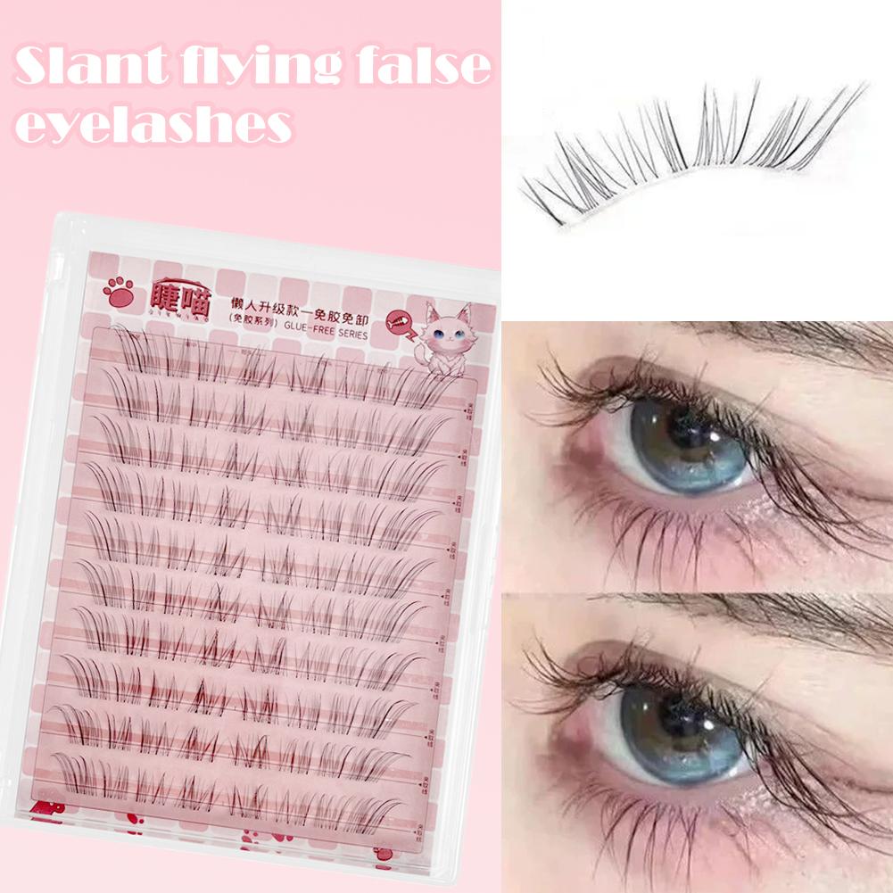 メイクアップ ウィスピー ラッシュ クラスター マンガ ネイ - Eyelash Extension Fox Eye のレビューと価格