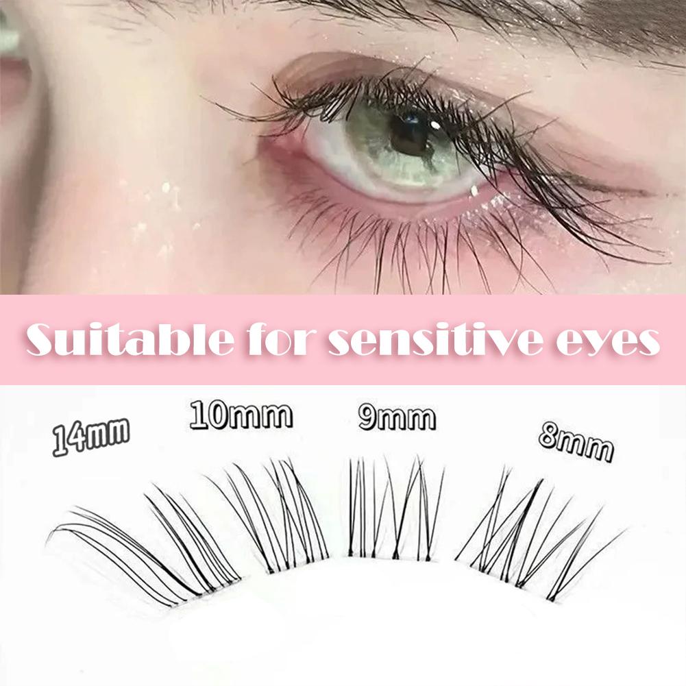 メイクアップ ウィスピー ラッシュ クラスター マンガ ネイ - Eyelash Extension Fox Eye のレビューと価格