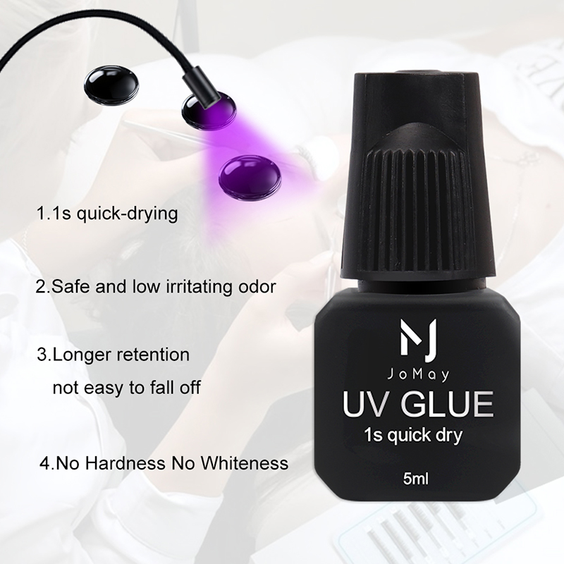 JOMAY 5ml UVまつげエクステグルー 1秒速乾 5色 - Eyelash Extension Uv のレビューと価格