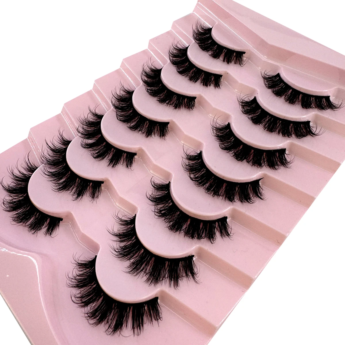 AMSDCN 7ペア ふわふわキャットアイ フェイクミンクつ - Eyelash Extension Volume Cat Eye のレビューと価格