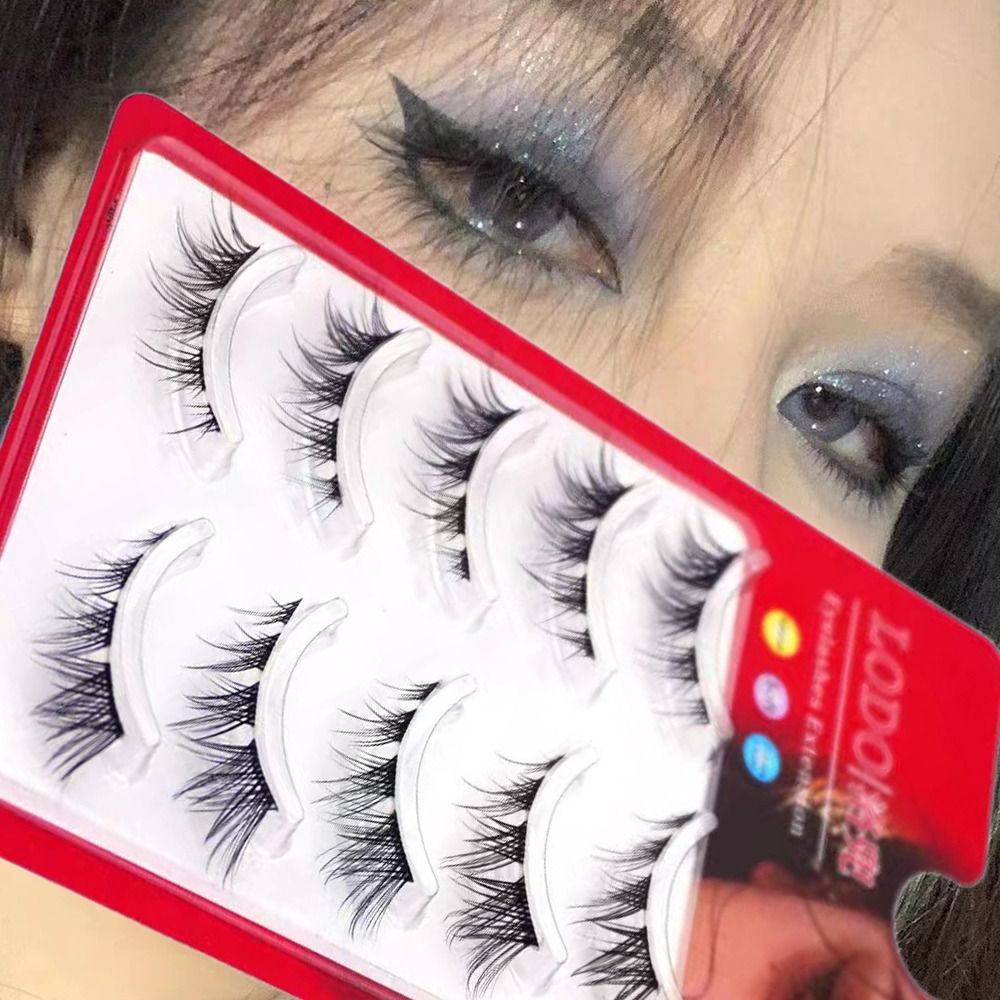 3Dミンクまつげ,5ペア,キャッツアイ効果,透過性,非常にボ - Eyelash Extension Volume Cat Eye のレビューと価格
