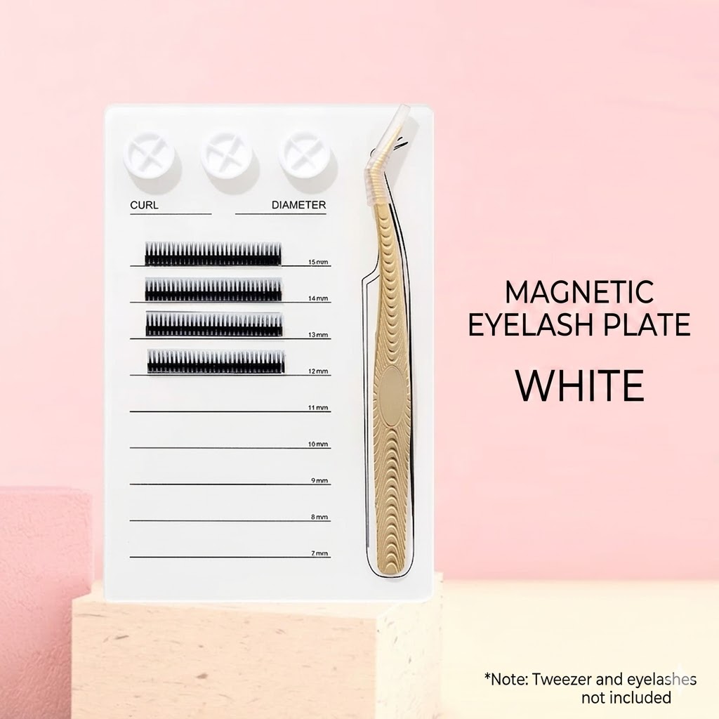 マグネット式まつげエクステパレット＆グルーホルダーパッド、ア - Eyelash Extension Double Lash のレビューと価格
