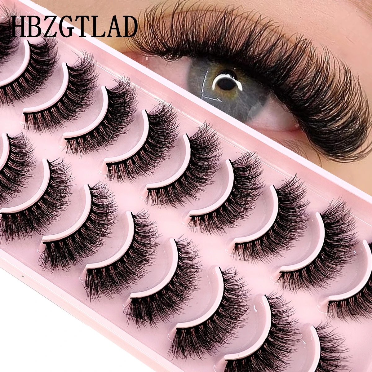 フェイクミンクの髪で作られたつけまつげ,エクステンション,ナ - Eyelash Extension For Big Eyes のレビューと価格