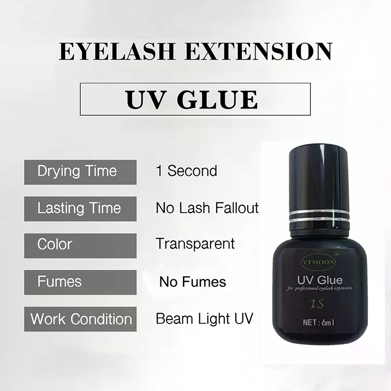 6ml UVグルー まつげエクステ用接着剤 1秒速乾 強力つ - Eyelash Extension Uv のレビューと価格
