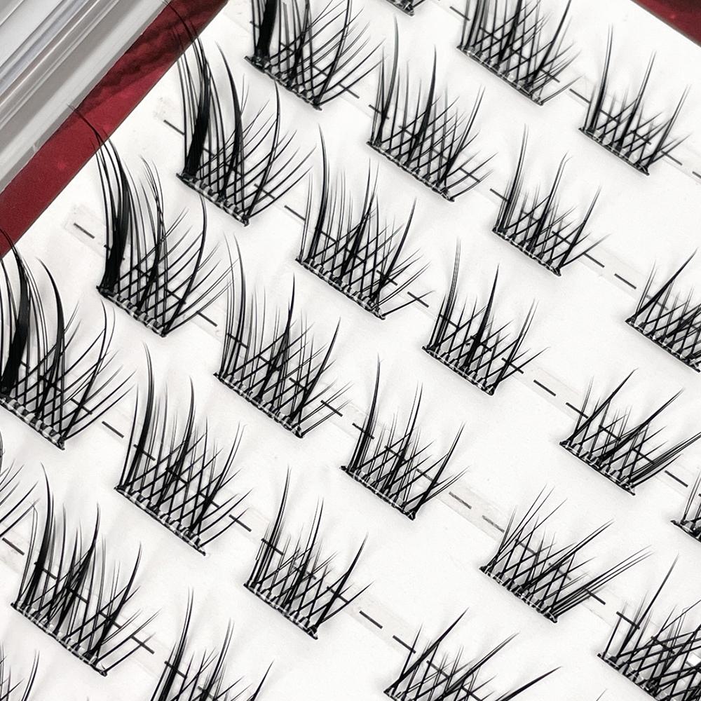 自己粘着グルーフリーまつげ束 マンガ風 取り外し不要 フォッ - Eyelash Extension Fox Eye のレビューと価格