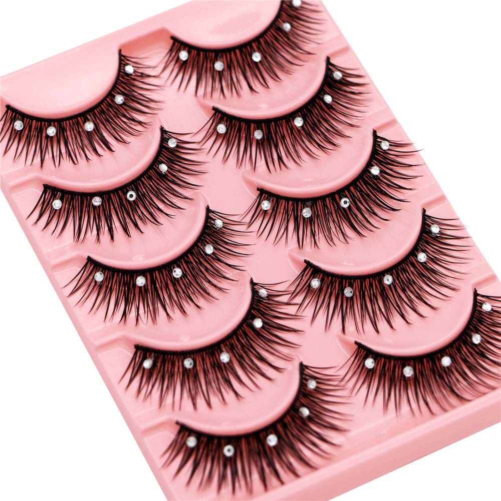 持続性のあるアイメイクアップツール厚いクロスラッシュラインス - Eyelash Extension For Big Eyes のレビューと価格
