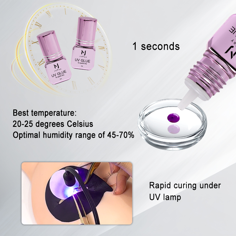 JOMAY 3 ボトル速乾性 UV まつげエクステンション接 - Eyelash Extension Uv のレビューと価格