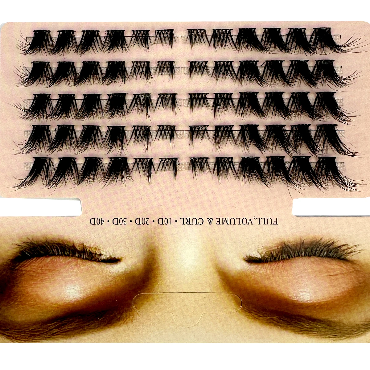 3Dふわふわシングルクラスターまつげエクステ、セグメント加工 - Eyelash Extension Fox Eye のレビューと価格